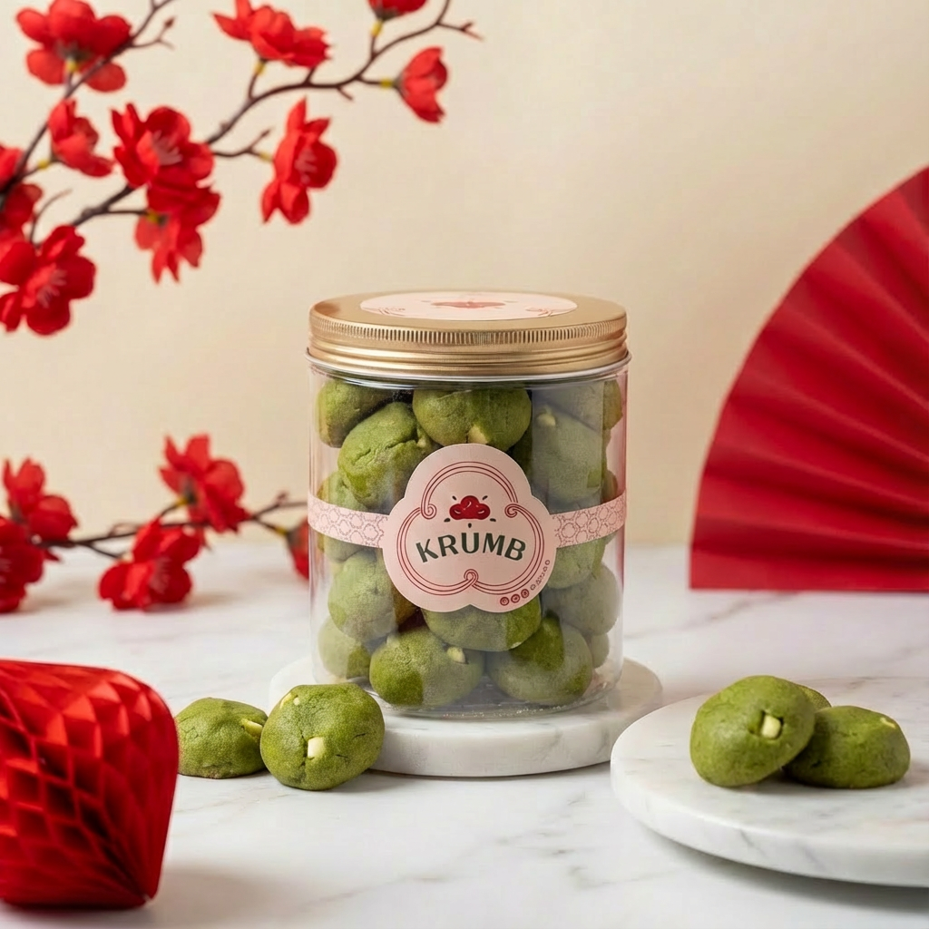 Matcha-white-chocolate-cookies- CNY COOKIES