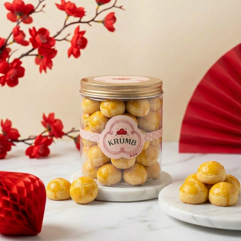 golden-pineapple-ball- CNY COOKIES
